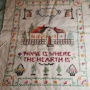 VTG Cross Stitch Sampler